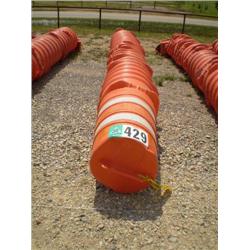 CONSTRUCTION ZONE WARNING BARRELS