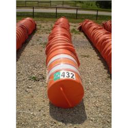 CONSTRUCTION ZONE WARNING BARRELS