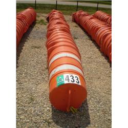 CONSTRUCTION ZONE WARNING BARRELS