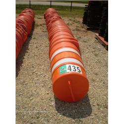 CONSTRUCTION ZONE WARNING BARRELS