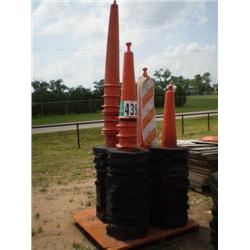ASSORTED CONSTRUCTION WARNING CONES