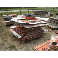 ASSORTED CONSTRUCTION SIGNS