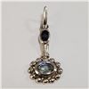 Image 1 : JP1052-184 SILVER BLUE TOPAZ PENDANT