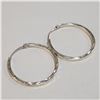 Image 1 : JP1052-172 SILVER HOOP EARRINGS