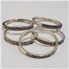 Image 1 : JP1052-155 SILVER PACK OF 5 MARCASITE RING
