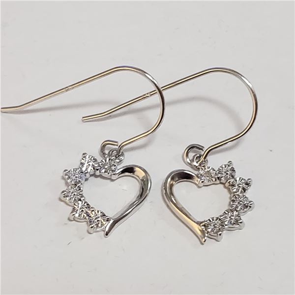 JP1052-200 SILVER DIAMOND EARRINGS