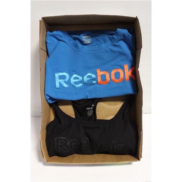LADIES S REEBOK SHIRT PLUS SPORTS BRA