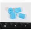 Image 1 : NEW BLUE GLOW IN THE DARK VALVE STEM COVERS