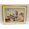 Image 1 : 1-16” X 15” FRAMED PICTURE