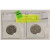 Image 1 : 2 PCS 1971 & 1978 CANADIAN SILVER HALF DOLLAR 50
