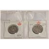 Image 2 : 2 PCS 1971 & 1978 CANADIAN SILVER HALF DOLLAR 50