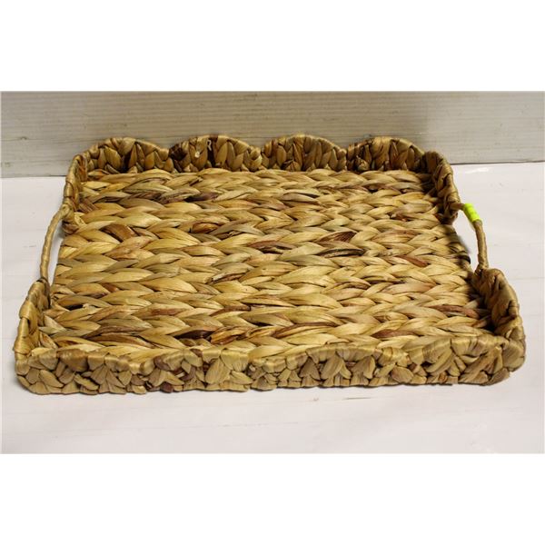 WOVEN OTTOMAN TRAY NEW