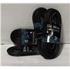 Image 1 : 4 PACK DELUXE AIRLINE TUBING 4M BLACK NEW