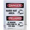 Image 2 : NEW CONSTRUCTION SAFETY SIGN -DANGER HARD HAT AREA