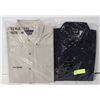 Image 2 : NEW MEN'S SHIRTS 1 NAVY 1 NATURAL SIZE M