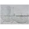 Image 2 : CLEAR GLASS HURRICANE VASES-  SET OF 2