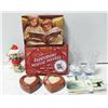 Image 1 : WOODEN HEART BOXES & TINS