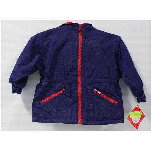 NEW KIDS CHERRY TREE RED & BLUE JACKET SIZE 3T
