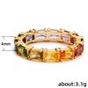 Image 2 : NEW SIZE 7 LADIES FASHION RAINBOW STYLE RING