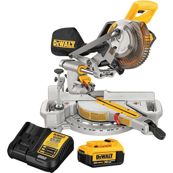 NEW DEWALT 20V MAX 7.25" CORDLESS MITER SAW WITH