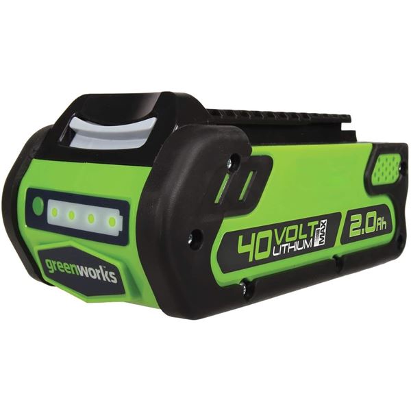 NEW WITH BOX GREENWORKS 40V 2.0 AH LITHIUM BATTERY