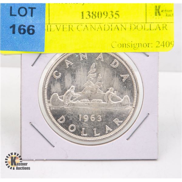 1963 SILVER CANADIAN DOLLAR