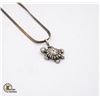 Image 1 : ITALIAN SILVER NECKLACE & SILVER TURTLE 16" 925