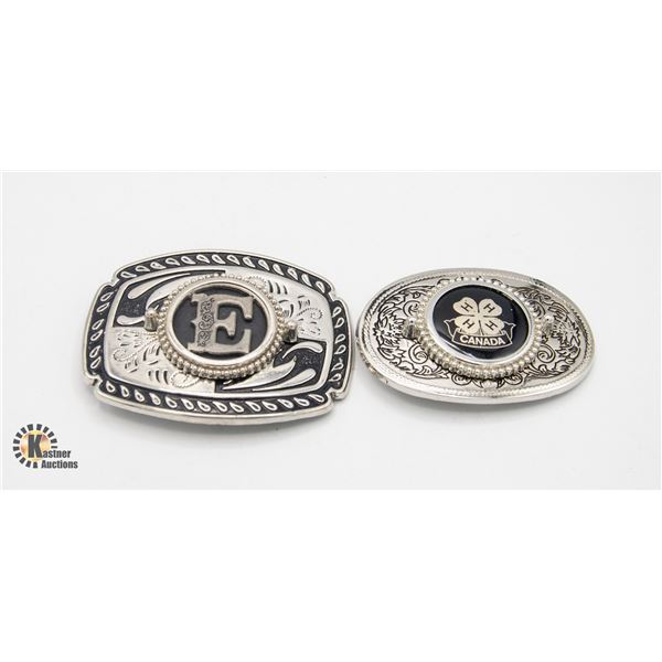 PAIR OF WESTERN BELT BUCKLES