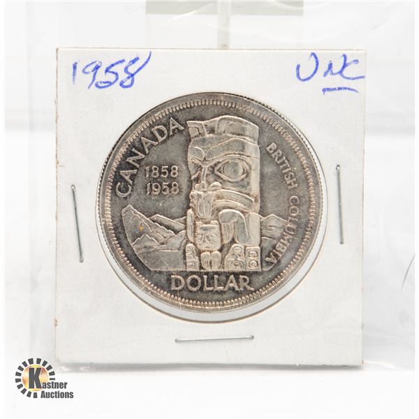 1958 CDN. SILVER DOLLAR