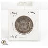 Image 1 : 1949 CDN. 50 CENT COIN