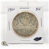 Image 1 : 1961 CDN. SILVER DOLLAR