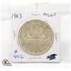 Image 1 : 1963 CDN. SILVER DOLLAR