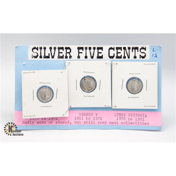 1870 1911 1870 SILVER 5 CENTS