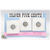 Image 1 : 1870 1911 1870 SILVER 5 CENTS