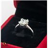Image 2 : #2082-HAND SET 2 CT GRA CERTIFIED PRINCESS CUT