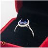 Image 2 : #2086-8 X 10 OVAL SHAPED BLUE LAB CREATED