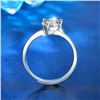 Image 3 : 1 CT GRA CERTIFIED HEART SHAPED SZ 7 925 SILVER
