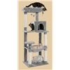 Image 1 : NEWLY ASSEMBLED CAT CONDO LIGHT GREY H-45.5"