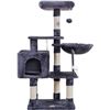 Image 1 : NEWLY ASSEMBLED HEYBLY CAT TREE NAVY BLUE H-50.5"
