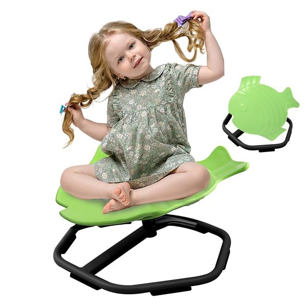 NEWLY ASSEMBLED ESOLEM KIDS SWIVEL CHAIR - GREEN
