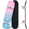 Image 1 : NEW SKATEBOARD 31 X 8 INCH 8 LAYER MAPLE WOOD DECK