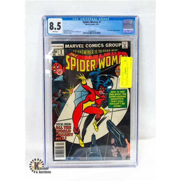 8.5 CGC SPIDER WOMAN #1