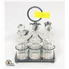 Image 1 : VINTAGE SILVER PLATED CONDIMENT SET