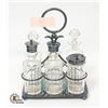 Image 2 : VINTAGE SILVER PLATED CONDIMENT SET