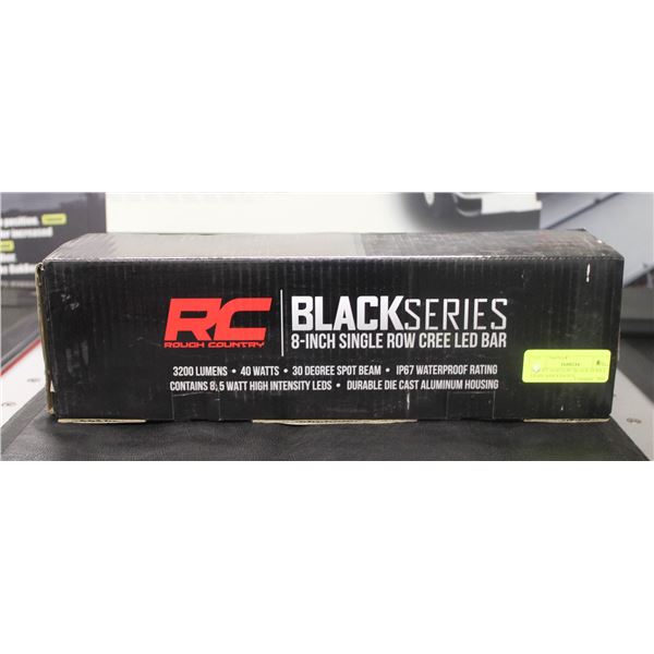 BAILIFF SEIZED RC BLACK SERIES LIGHT BAR 8" SINGLE