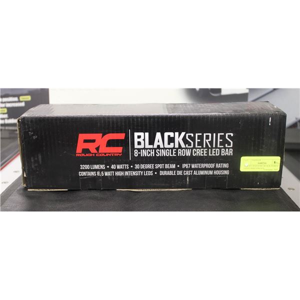 BAILIFF SEIZED RC BLACK SERIES LIGHT BAR 8" SINGLE