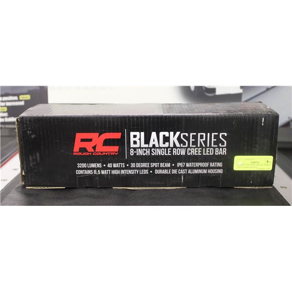 BAILIFF SEIZED RC BLACK SERIES LIGHT BAR 8" SINGLE