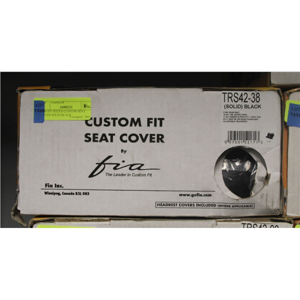 BAILIFF SEIZED CUSTOM SEAT COVER SOLID BLACK