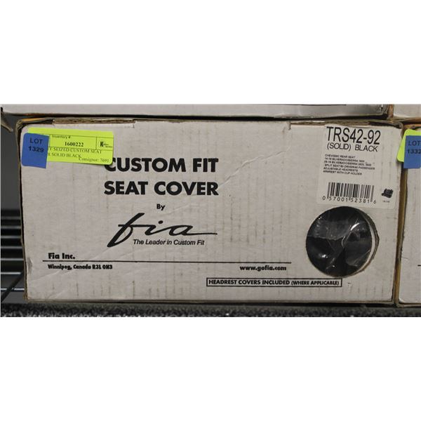BAILIFF SEIZED CUSTOM SEAT COVER SOLID BLACK