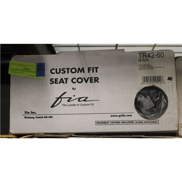 BAILIFF SEIZED CUSTOM SEAT COVER BLACK
